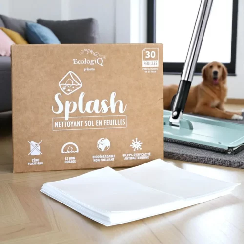 Nettoyant sol en feuilles Splash – 30 feuilles (30 à 60 lavages)