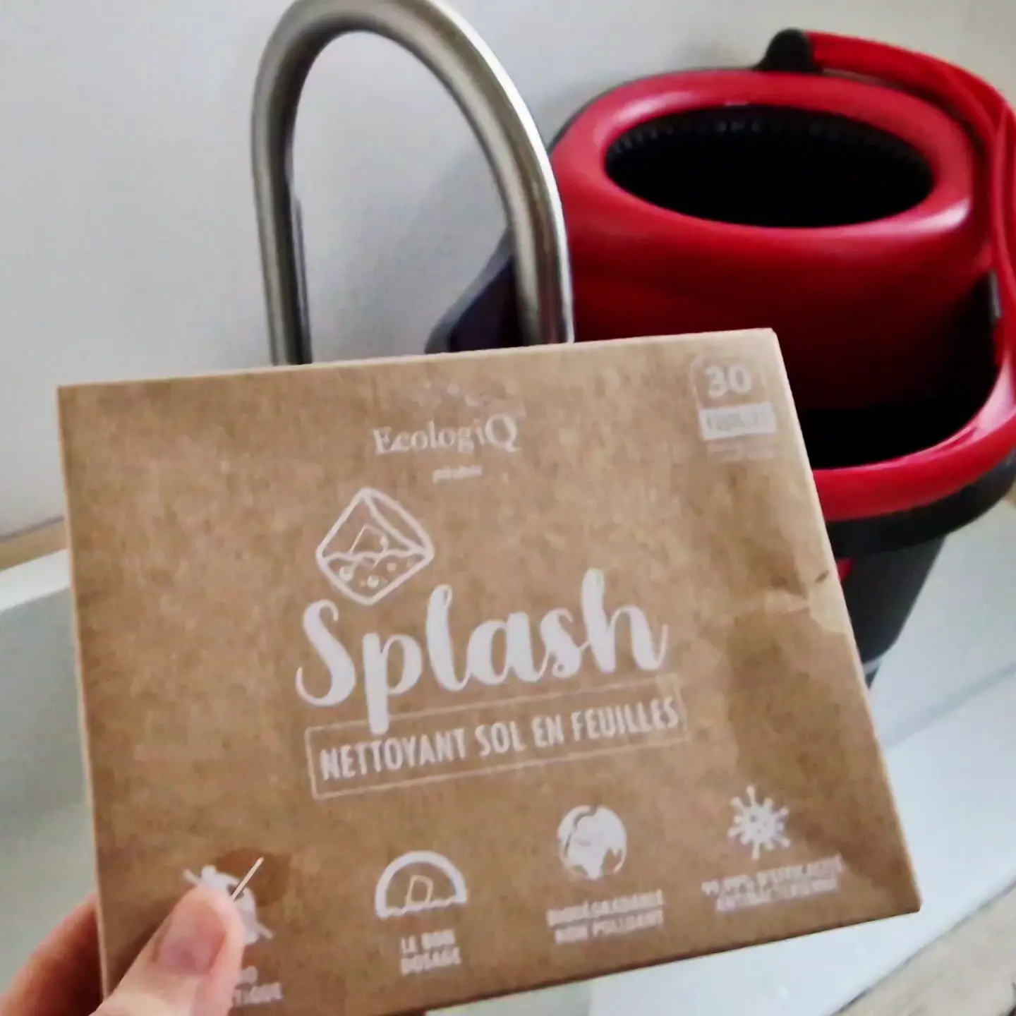 Nettoyant sol en feuilles Splash – 30 feuilles (30 à 60 lavages)